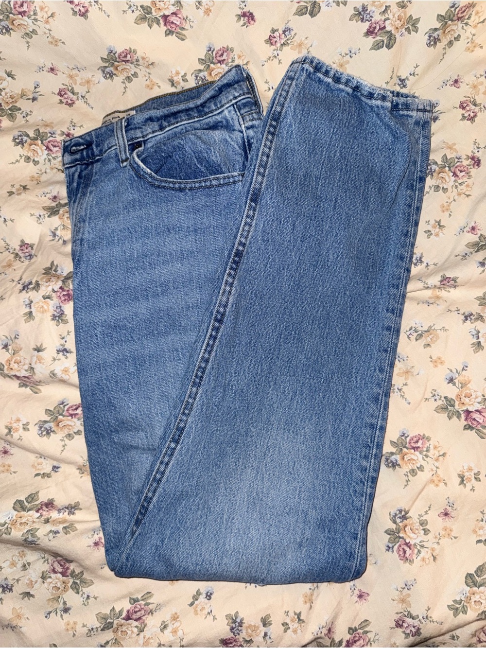 Abercrombie & Fitch Straight-Leg Men's Blue Denim Jeans